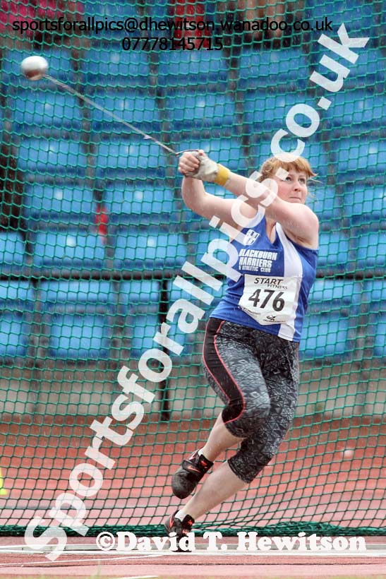 Womens under-20s hammer, Northern Championships, Sport City, Manchester. Photo: David T. Hewitson/Sports for All Pics
